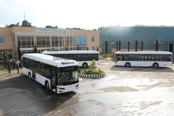 150+100, a first for Chinese buses to win the first batch of pure electric bus parts orders from African countries