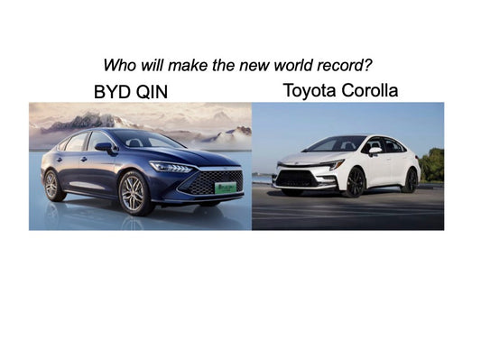 Who Will Make The New World Record, Old Toyota Corolla or New BYD Qin?