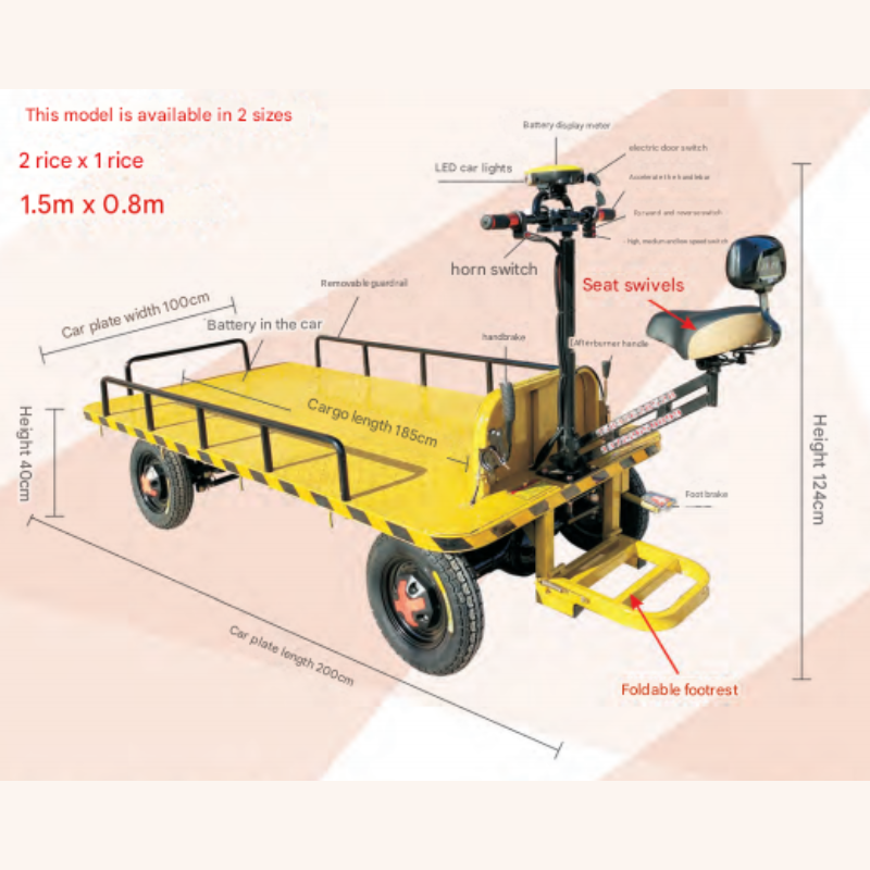 Rideable trolley